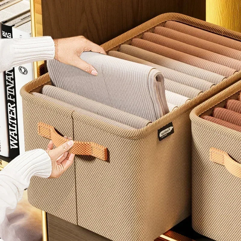 Foldable Wardrobe Storage Boxes – Small Apartment Organizer