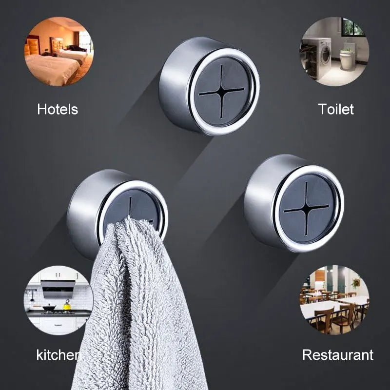 GripSnap™ No-Drill Wall Clips — 3-Pack Multi-Purpose Towel & Cloth Holders