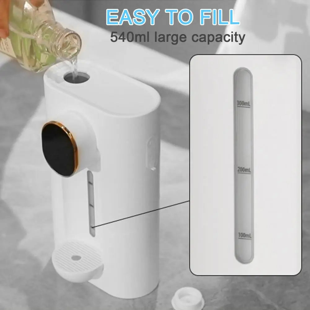 Smart Wall-Mounted Mouthwash Dispenser with LED Display — Automatic Induction Oral Rinse Machine