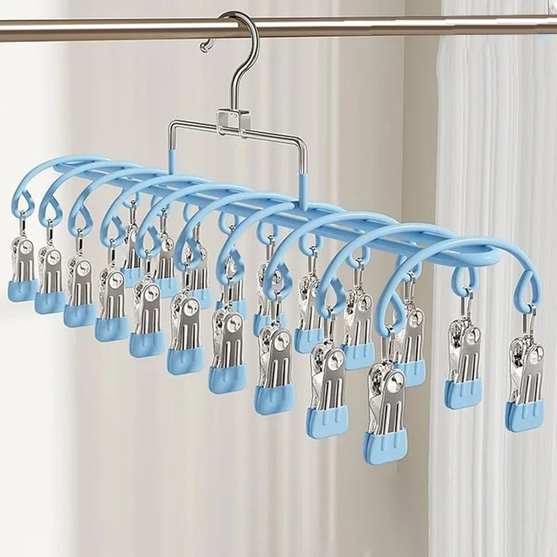 20-Clip Hanging Drying Rack – Portable Laundry Organizer