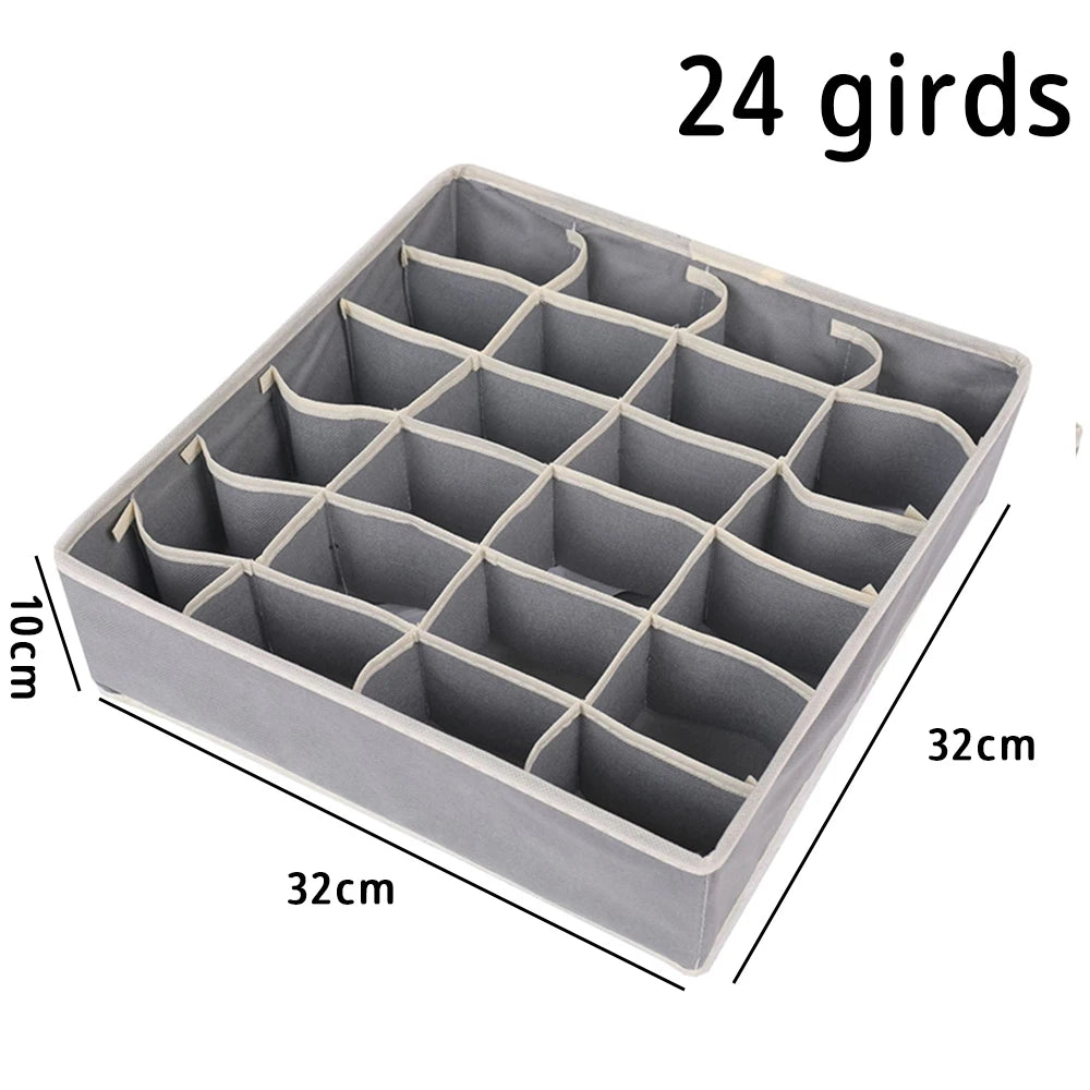 Drawer Divider Organizer – 6 / 7 / 8 / 24 Grid Foldable Storage Box