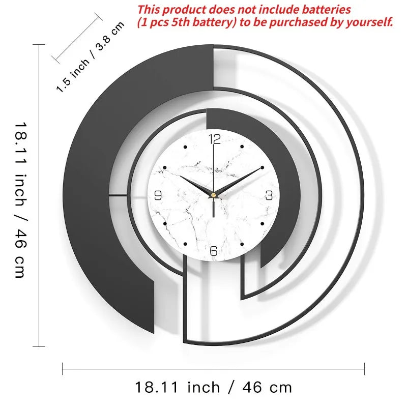 Luxe Halo Wall Clock – Modern LED Accent Clock for Living Spaces