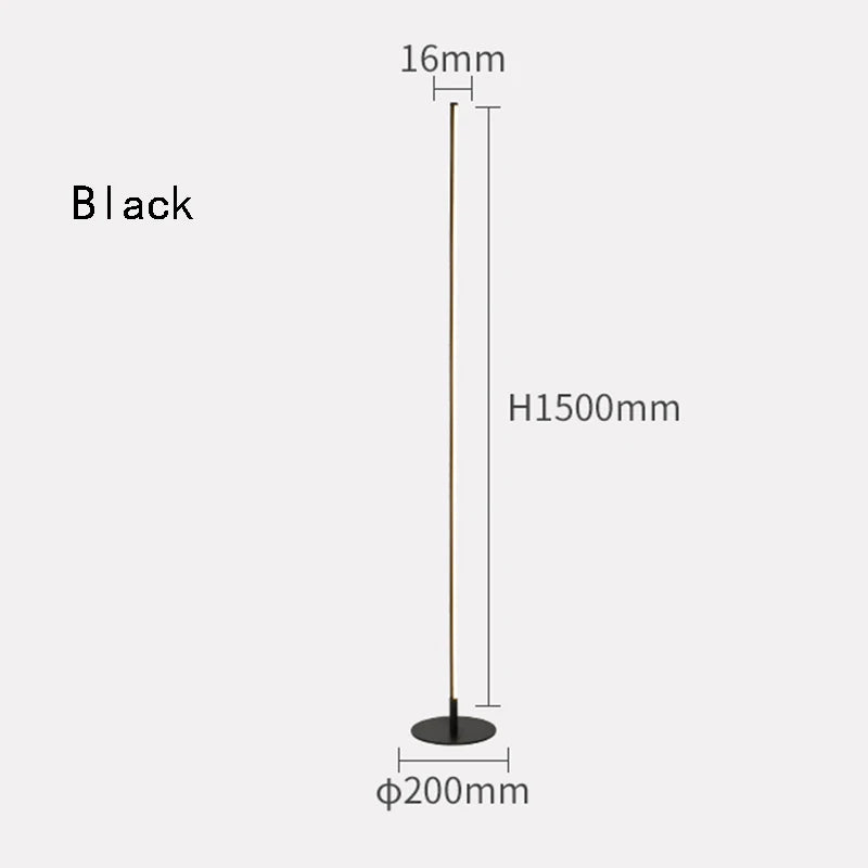 LunaGlow Lamp – Nordic Minimalist Gold Floor Light