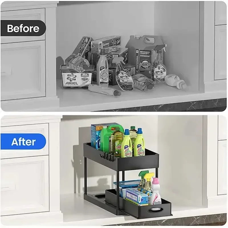 2-Tier Pull-Out Under Sink Organizer