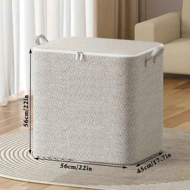 Foldable Fabric Storage Bag — Large-Capacity Closet & Home Organizer