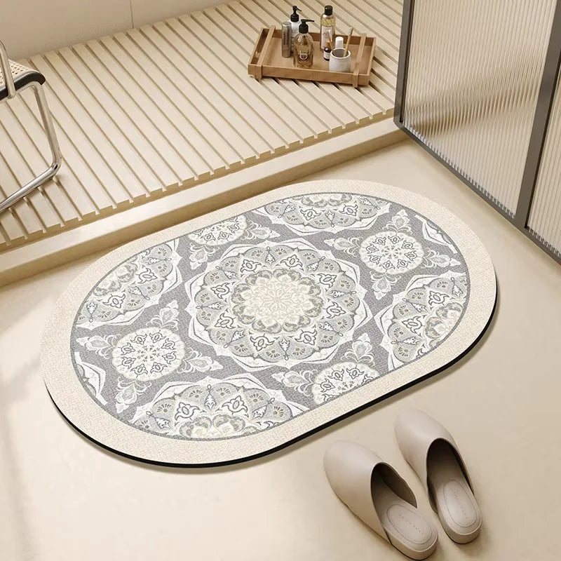 StoneDry Bath Mat VIKAMA Quick-Dry Diatomite Bathroom Mat