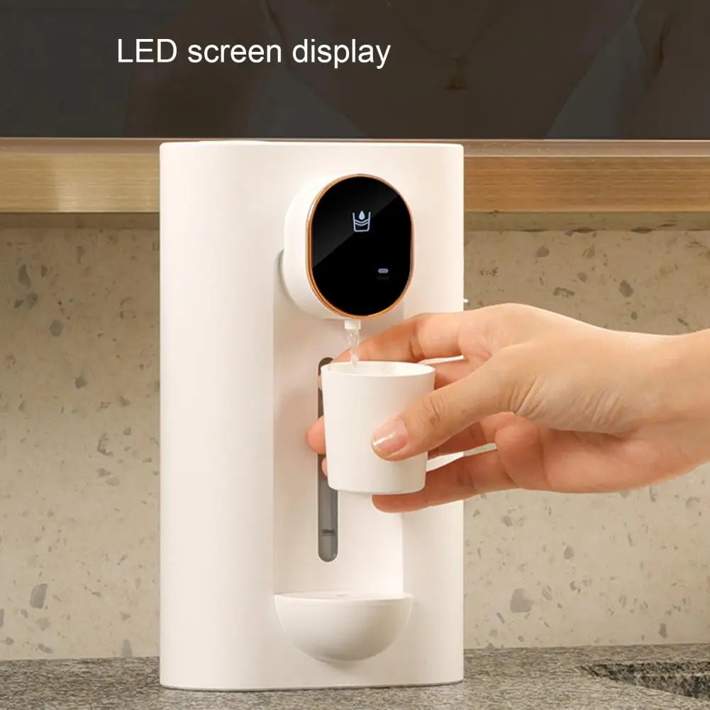 Smart Wall-Mounted Mouthwash Dispenser with LED Display — Automatic Induction Oral Rinse Machine