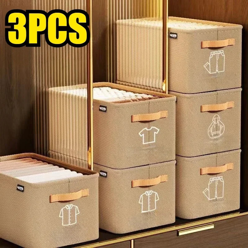 Foldable Wardrobe Storage Boxes – Small Apartment Organizer