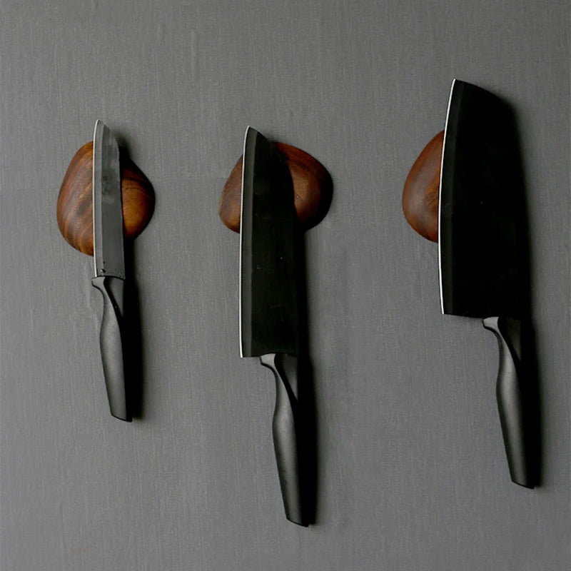 Magnetic Cobblestone Knife Holders — Solid Wood Wall Mount Rack for 1–4 Knives | Compact, Strong & Minimalist Kitchen Accessory
Your Home™