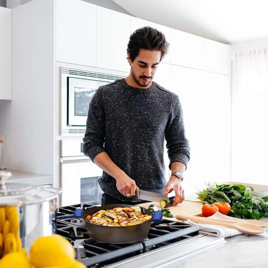 HeatSafe Silicone Pot Handle Grip – Anti-Slip Heat Resistant Cover for Pots & Pans