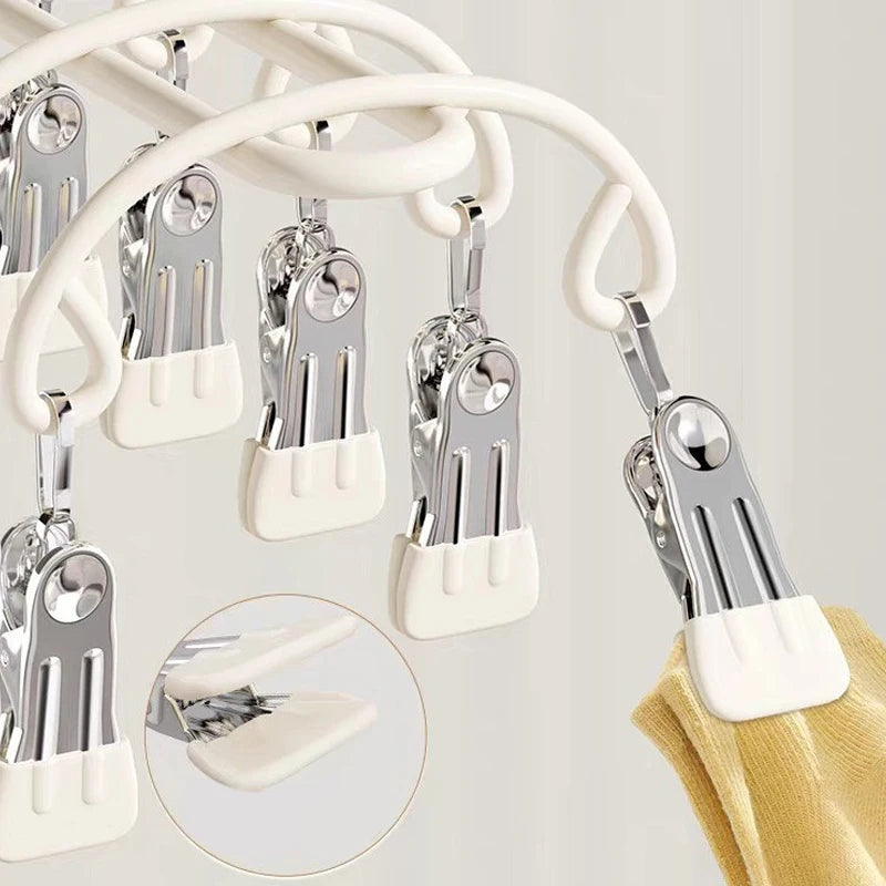 20-Clip Hanging Drying Rack – Portable Laundry Organizer